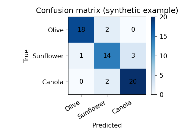 Confusion matrix example